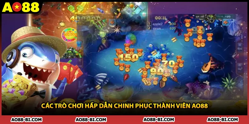 Các trò chơi hấp dẫn chinh phục thành viên AO88